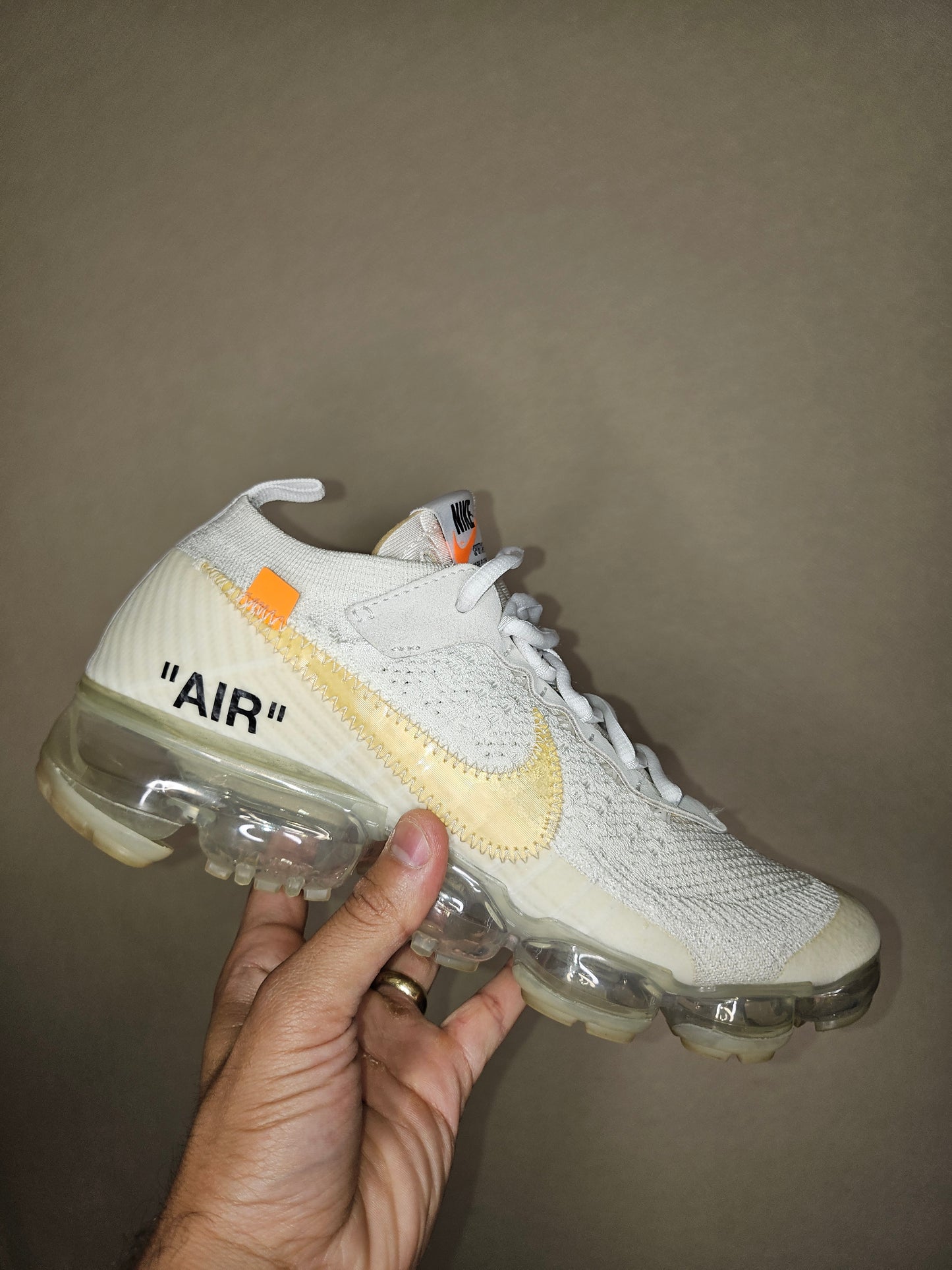 Mens Nike Off White VaporMax UK 7.5/US 8.5 2017 AA3831 100 White (Used, Og All)