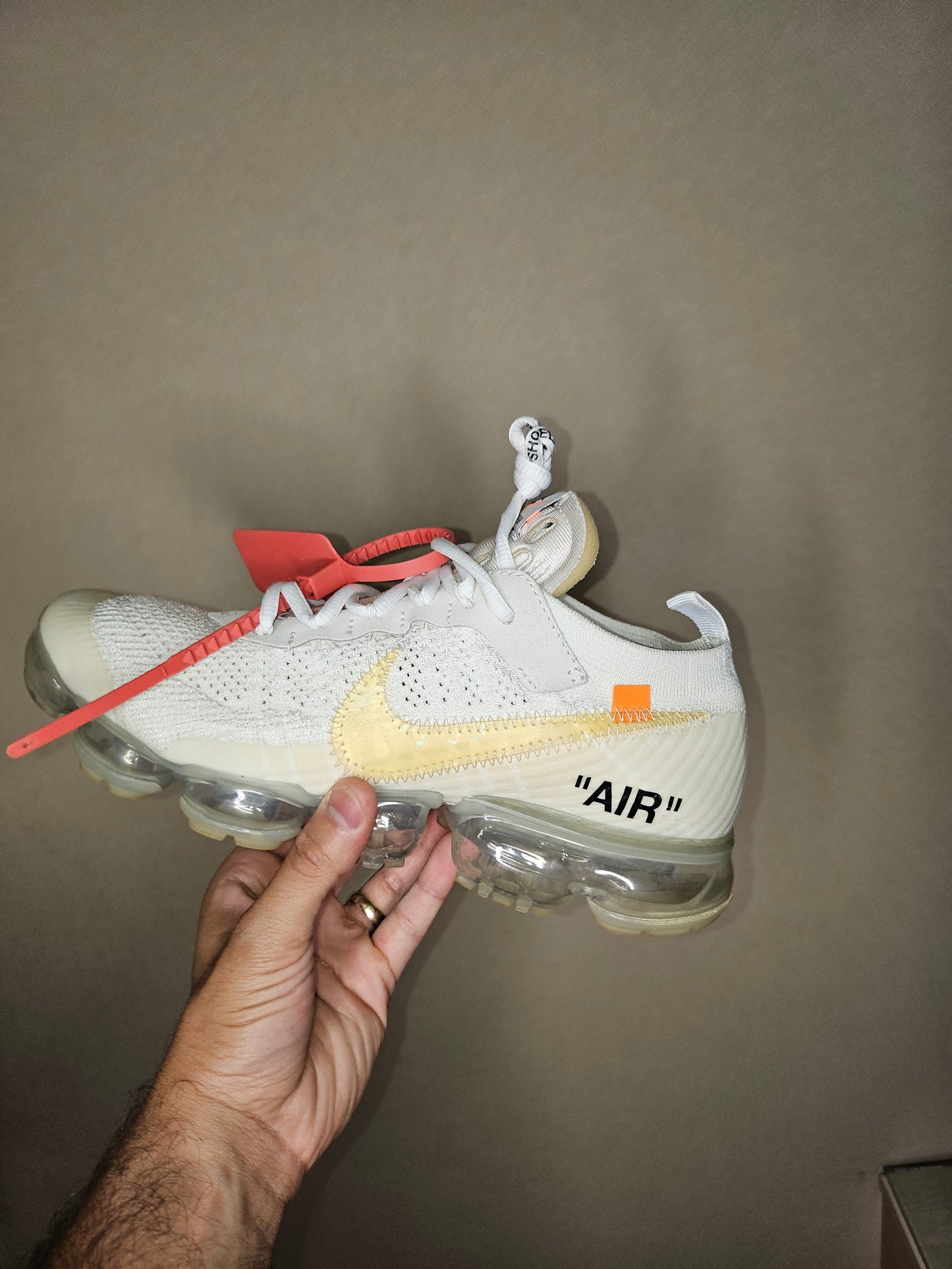 Mens Nike Off White VaporMax UK 7.5/US 8.5 2017 AA3831 100 White (Used, Og All)