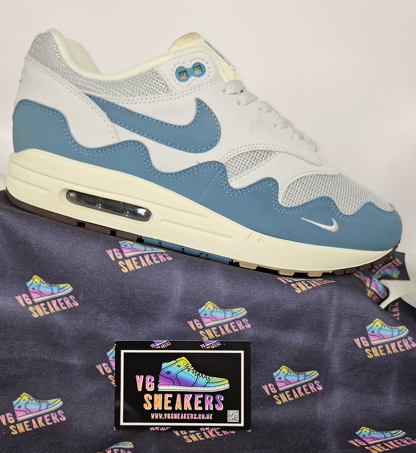 Nike Air Max 1 Patta Aqua Blue (DH1348-004) - UK8.5 - USED (No Bracelet)